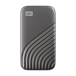 WD My Passport SSD portátil de 500 GB, USB-C 3.2 Gen 2, Gris, con encriptación de hardware y protección por contraseña