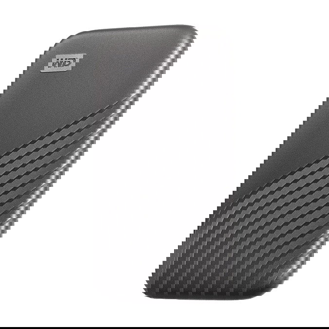 WD My Passport 500GB SSD Externo USB-C 3.2 Gen 2 Gris Espacial, Velocidad hasta 1050 MB/s, Protección por Contraseña