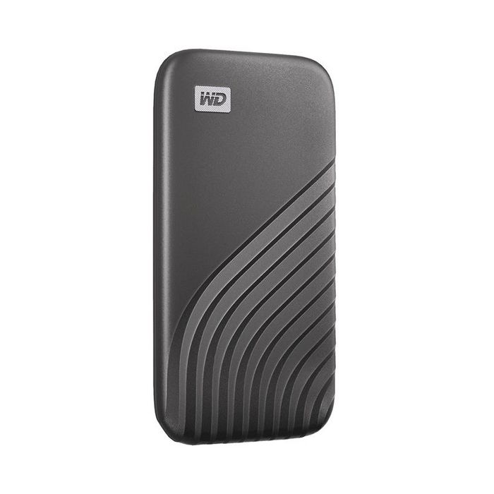 Western Digital My Passport SSD - Disco Duro Externo 500 GB, USB 3.2 / USB-C, hasta 1050MB/s, Gris, con Cifrado Hardware