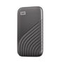 Western Digital My Passport SSD - Disco Duro Externo 500 GB, USB 3.2 / USB-C, hasta 1050MB/s, Gris, con Cifrado Hardware