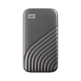 Western Digital My Passport SSD - Disco Duro Externo 500 GB, USB 3.2 / USB-C, hasta 1050MB/s, Gris, con Cifrado Hardware