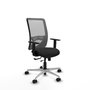 PIQUERAS Y CRESPO Silla de oficina Zulema con mecanismo Sincro/Traslack, Negro/Gris