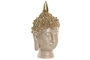 DKD Home Decor Figura de Buda Beige y Dorado
