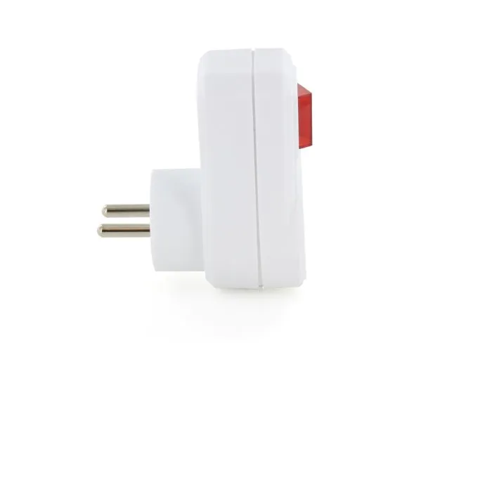 Chacon CHA5411478541295 - Paquete de 2 Enchufes de Pared con Interruptor, 16A 3500W Máx., Para Interiores