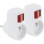 Chacon CHA5411478541295 - Paquete de 2 Enchufes de Pared con Interruptor, 16A 3500W Máx., Para Interiores