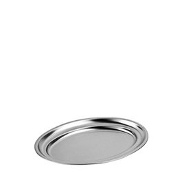 Inoxibar Fuente Oval Berlín en Acero Inoxidable, 25 cm x 17 cm