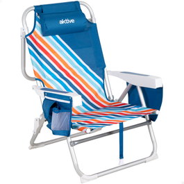 Aktive Silla de Playa Plegable con Mochila y Cojín