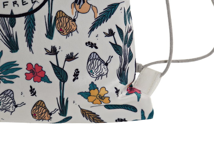 DKD Home Decor Mochila Velvet Poliéster Wild&free Tropical DKD Home Decor Mochila Velvet Poliéster Wild&free Tropical