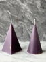 Aberto Design Glamour Candle 17M Set de Velas 100% SOYA Púrpura 6x12x6cm