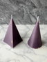Aberto Design Glamour Candle 17M Set de Velas 100% SOYA Púrpura 6x12x6cm