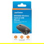 MANHATTAN Ratón Óptico Inalámbrico MW3050, Negro, 3 Botones, Rueda, 1200 DPI, 2.4 GHz, Alcance 10m, USB, Ambidiestro, Pilas AA Incluidas, 3 Años Garantía
