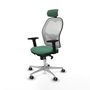 PIQUERAS Y CRESPO Silla de oficina Jorquera Verde esmeralda y Blanco