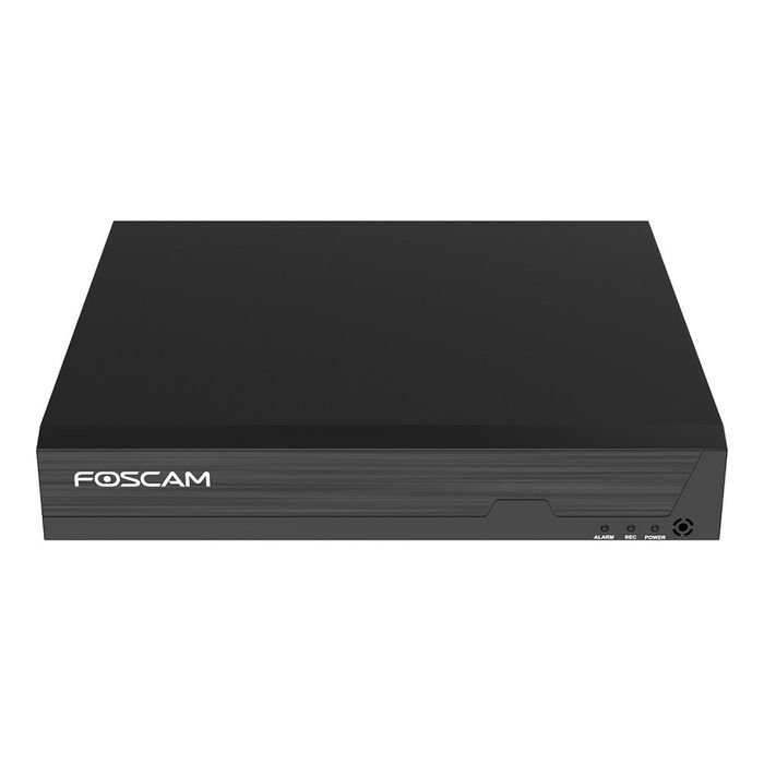 Foscam Kit de Cámaras de Vigilancia FN9108E-T4-2T Negro con NVR, 4 Cámaras Inalámbricas Exterior, 5MP, Visión Nocturna 20m, Micrófono Integrado, PoE