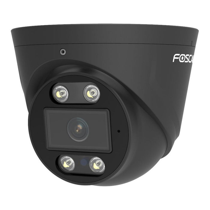 Foscam Kit de Cámaras de Vigilancia FN9108E-T4-2T Negro con NVR, 4 Cámaras Inalámbricas Exterior, 5MP, Visión Nocturna 20m, Micrófono Integrado, PoE
