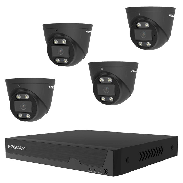 Foscam FN9108E-T4-2T Kit de videovigilancia con 4 cámaras de 5 MP y grabador Foscam FN9108E-T4-2T Kit de videovigilancia con 4 cámaras de 5 MP y grabador