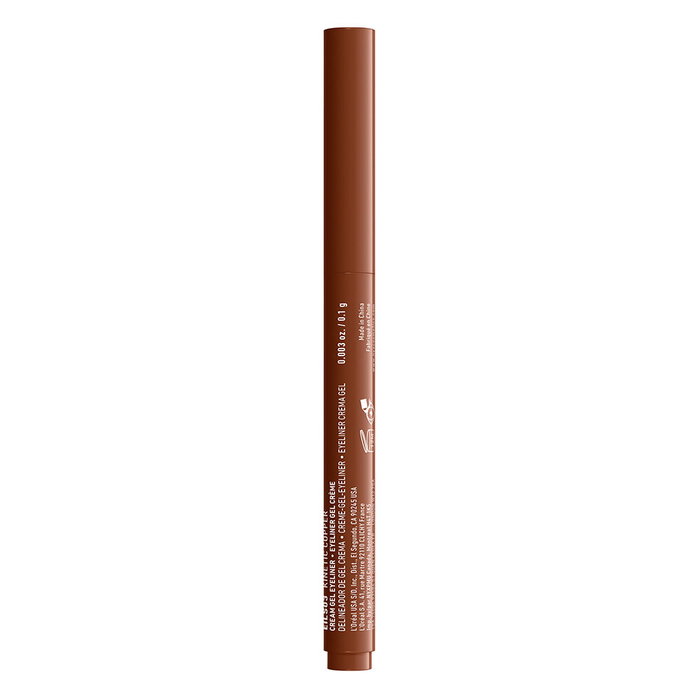 NYX Professional Makeup Epic Inky Stix delineador de ojos cremoso a prueba de agua, color Kinetic Kopper, acabado mate y 24h duración - 1 unidad