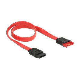 DeLOCK 83953 Cable de extensión SATA III 30 cm Rojo