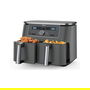 Ninja DZ400EU Freidora de Aire Caliente de Doble Zona, 9.5L, 4kg de Capacidad, 240°C, Gris