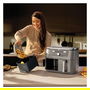 Ninja DZ400EU Freidora de Aire Caliente de Doble Zona, 9.5L, 4kg de Capacidad, 240°C, Gris