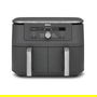Ninja DZ400EU Freidora de Aire Caliente de Doble Zona, 9.5L, 4kg de Capacidad, 240°C, Gris