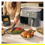 Ninja DZ400EU Freidora de Aire Caliente de Doble Zona, 9.5L, 4kg de Capacidad, 240°C, Gris