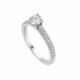 Diamonfire Anillo de Plata con Circonitas Gris Talla 16