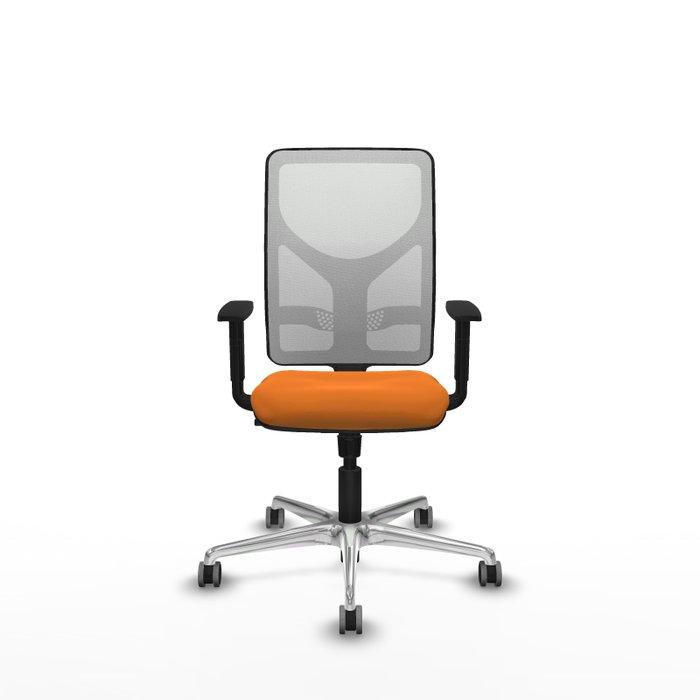 PIQUERAS Y CRESPO Silla de oficina Motilla Naranja y Blanco con mecanismo Sincro PIQUERAS Y CRESPO Silla de oficina Motilla Naranja y Blanco con mecanismo Sincro