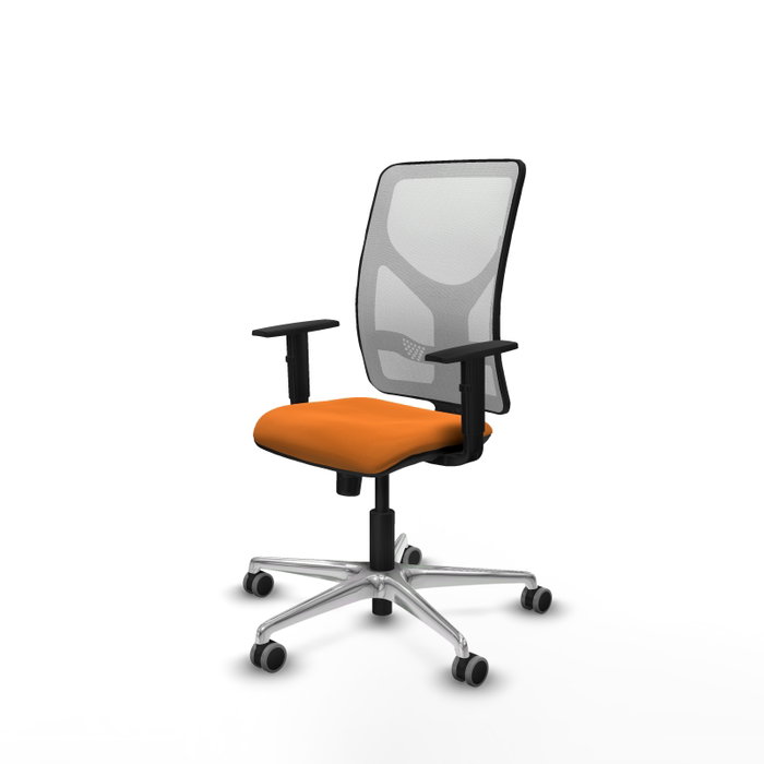 PIQUERAS Y CRESPO Silla de oficina Motilla Naranja y Blanco con mecanismo Sincro PIQUERAS Y CRESPO Silla de oficina Motilla Naranja y Blanco con mecanismo Sincro