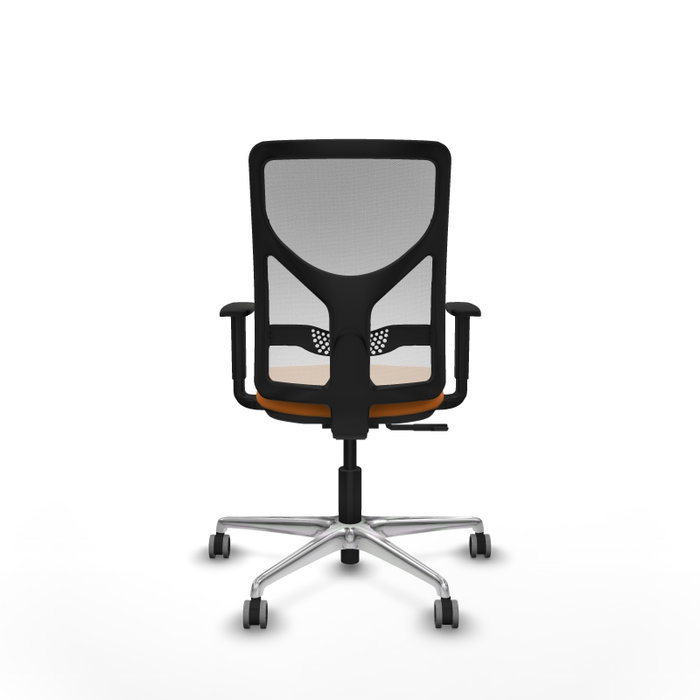 PIQUERAS Y CRESPO Silla de oficina Motilla Naranja y Blanco con mecanismo Sincro PIQUERAS Y CRESPO Silla de oficina Motilla Naranja y Blanco con mecanismo Sincro