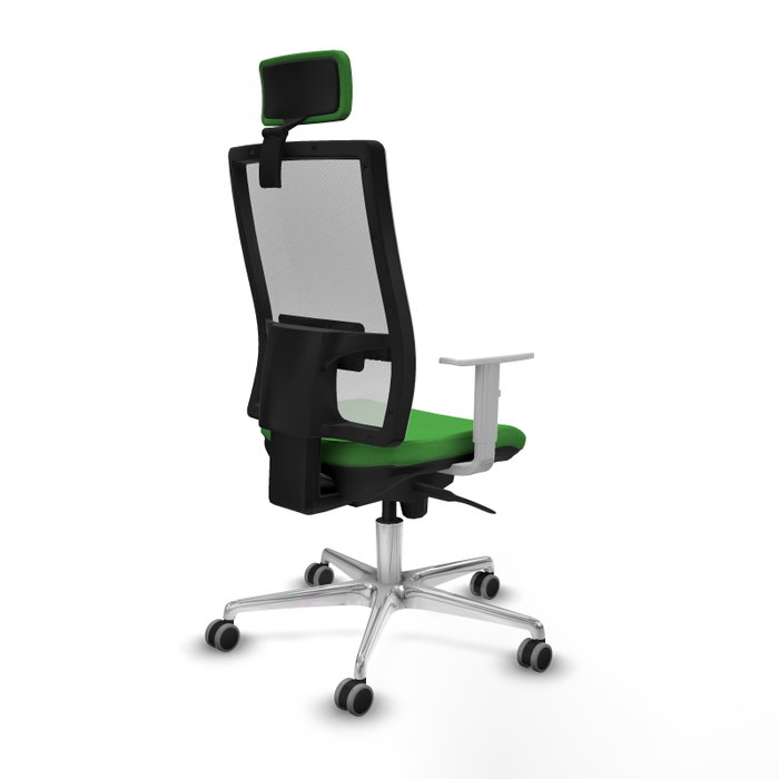 PIQUERAS Y CRESPO Silla de oficina Horna con mecanismo Sincro, Verde y Blanco PIQUERAS Y CRESPO Silla de oficina Horna con mecanismo Sincro, Verde y Blanco