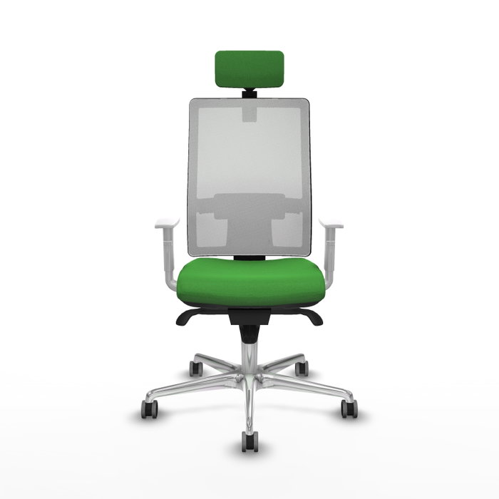 PIQUERAS Y CRESPO Silla de oficina Horna con mecanismo Sincro, Verde y Blanco PIQUERAS Y CRESPO Silla de oficina Horna con mecanismo Sincro, Verde y Blanco