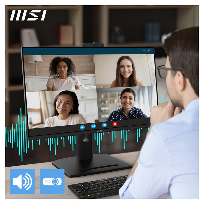 MSI Pro MP275QPDG Monitor 27 WQHD IPS 100Hz 4ms 16:9 Negro