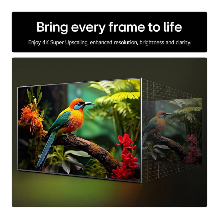 LG 43UA75006LA - Televisor LED UHD 4K Smart TV 43" (108 cm), 3840x2160, 60Hz, HDR10, webOS25, a7 AI Processor, ALLM, Negro