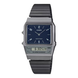 Casio AQ-800EB-2AEF con esfera azul y correa gris