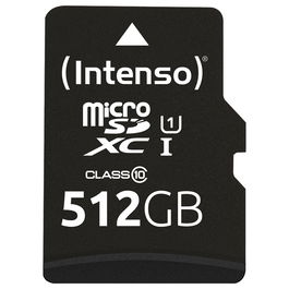 Intenso 3424493 MicroSD 512GB UHS-I Clase 10 U1 Tarjeta de Memoria