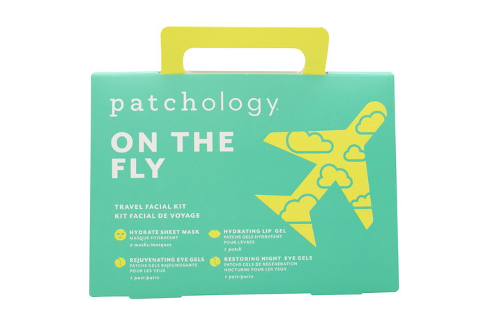Patchology On the Fly Travel Set: Hydrate Sheet Mask 2pcs + Flash Eye Gel + Hydrating Lip Gel + Restoring Eye Gel