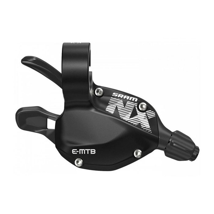 SRAM Mando Cambio Trigger NX Eagle Single Click Negro/Gris (Incluye Abrazadera) SRAM Mando Cambio Trigger NX Eagle Single Click Negro/Gris (Incluye Abrazadera)