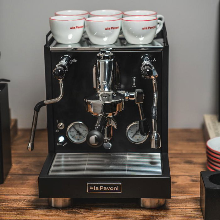 La Pavoni New Cellini Evolution Máquina de Espresso, Negro Schwarz, LPSCVB01EU