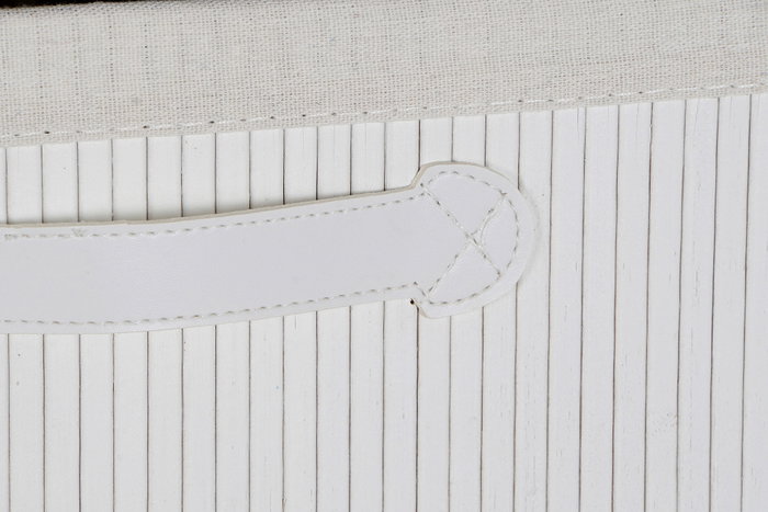 DKD Home Decor Cajonera de Bambú y Paulownia Blanca de 4 Cajones