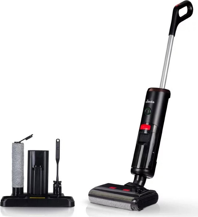 Vileda PureClean S5 Plus Robot Aspirador Húmedo/Seco Negro/Plata