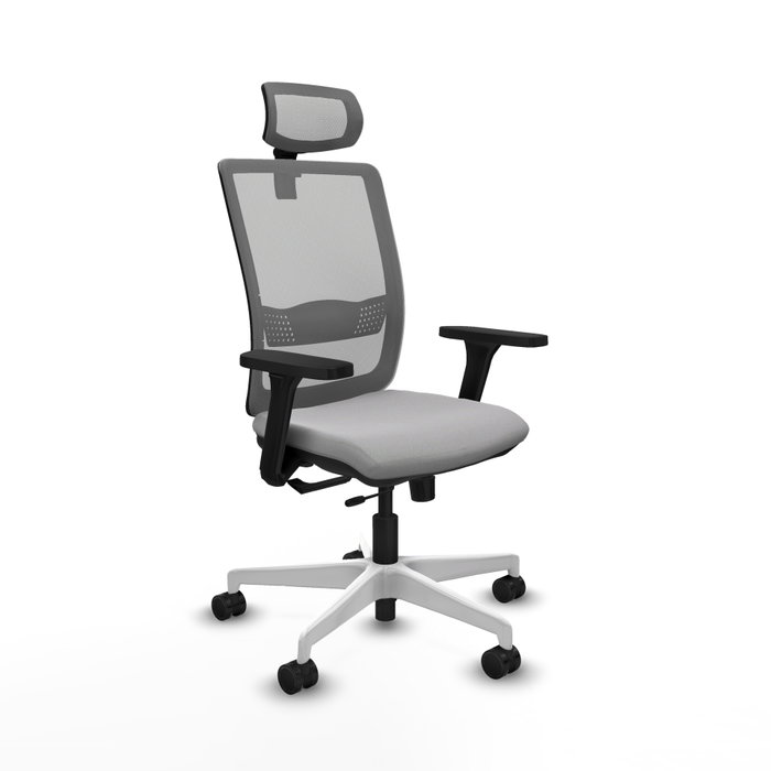 PIQUERAS Y CRESPO Silla de oficina Haches Gris con mecanismo Sincro/Traslack PIQUERAS Y CRESPO Silla de oficina Haches Gris con mecanismo Sincro/Traslack