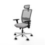 PIQUERAS Y CRESPO Silla de oficina Haches Gris con mecanismo Sincro/Traslack