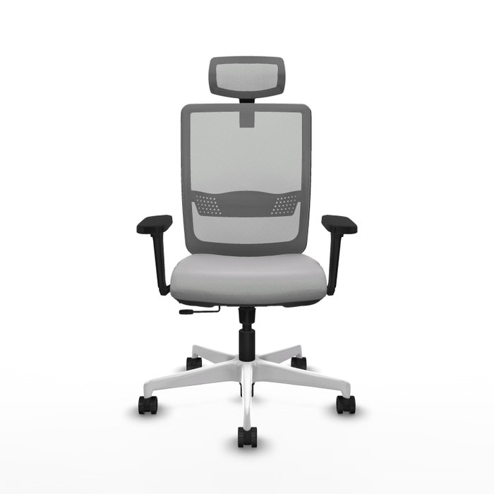 PIQUERAS Y CRESPO Silla de oficina Haches Gris con mecanismo Sincro/Traslack PIQUERAS Y CRESPO Silla de oficina Haches Gris con mecanismo Sincro/Traslack