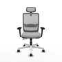 PIQUERAS Y CRESPO Silla de oficina Haches Gris con mecanismo Sincro/Traslack