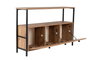 Nordure Consola Pino Atlántico Negro 120x77x29.5 cm