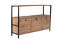 Nordure Consola Pino Atlántico Negro 120x77x29.5 cm