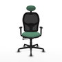 PIQUERAS Y CRESPO Silla de oficina Jorquera con mecanismo Sincro/Traslack Verde esmeralda