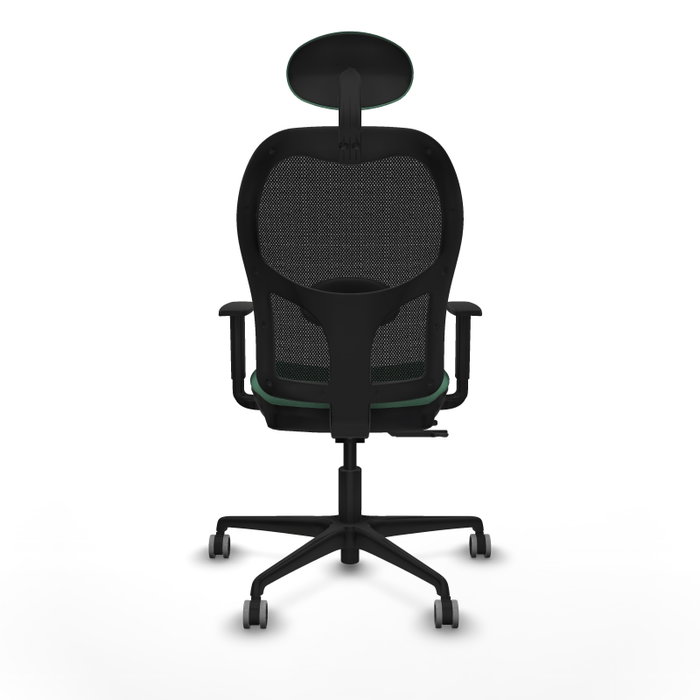 PIQUERAS Y CRESPO Silla de oficina Jorquera con mecanismo Sincro/Traslack Verde esmeralda