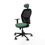 PIQUERAS Y CRESPO Silla de oficina Jorquera con mecanismo Sincro/Traslack Verde esmeralda