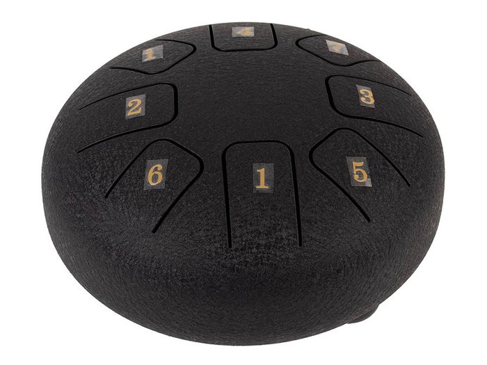 Hayman Tongue Drum de 6” Do Mayor 8 Notas Negro